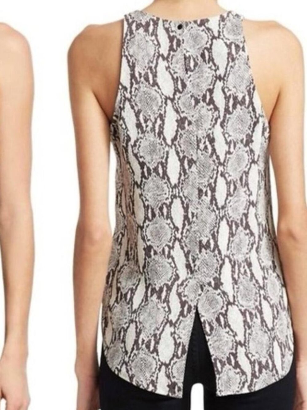 A.L.C ‘Anise’ Crepe Snakeskin Sleeveless Top 4 NWT - Picture 2 of 3